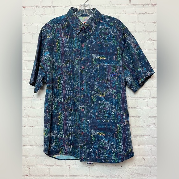 GOTCHA Vintage Short Sleeve Button Down Top - Picture 1 of 13